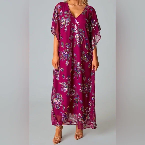 Buddy Love | Dresses | Buddylove Atlas Sequin Caftan Maxi Dress | Poshmark